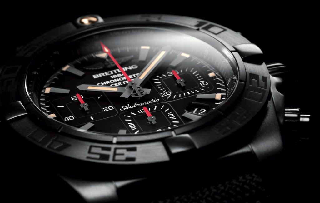 Copie Chronomat 44 Blacksteel Cadran